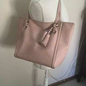 KATE SPADE Elegant Pink Leather Tote Bag